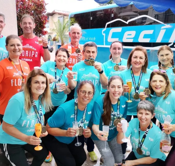 Atletas da região participam da Meia Maratona de Floripa
